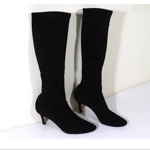 Manolo blahnik pascalare black suede boot